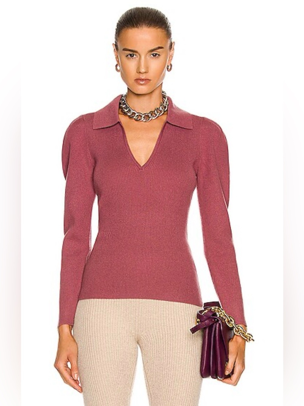 JONATHAN SIMKHAI Long Sleeves Top, Size S